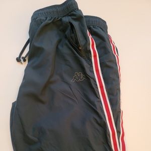 Kappa blue, white and red track sweatpants, large, excellent condition